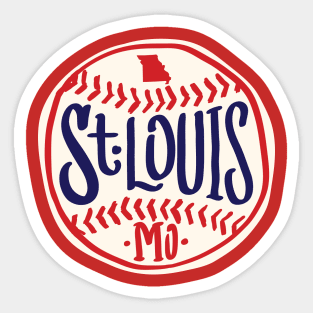 St. Louis Hand Drawn Script Design Sticker